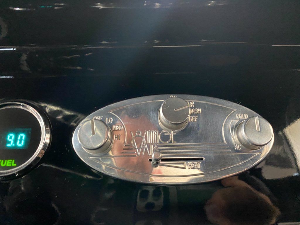 custom black 1937 ford tudor hot rod air conditioning dials