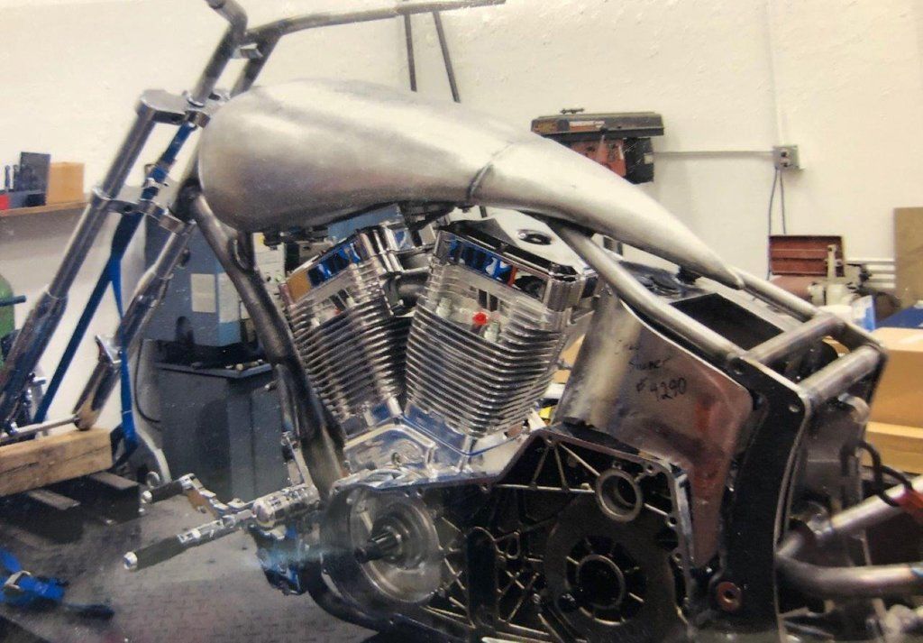 side view of motorcycle