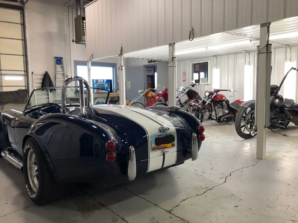 rear view in fron of motorcycles