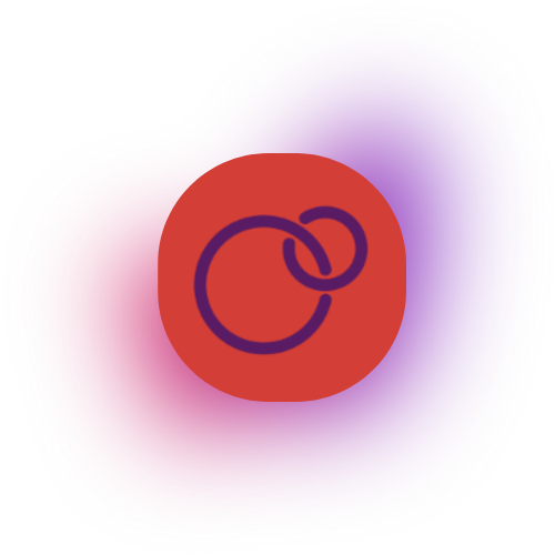 A red circle with a blue circle inside of it