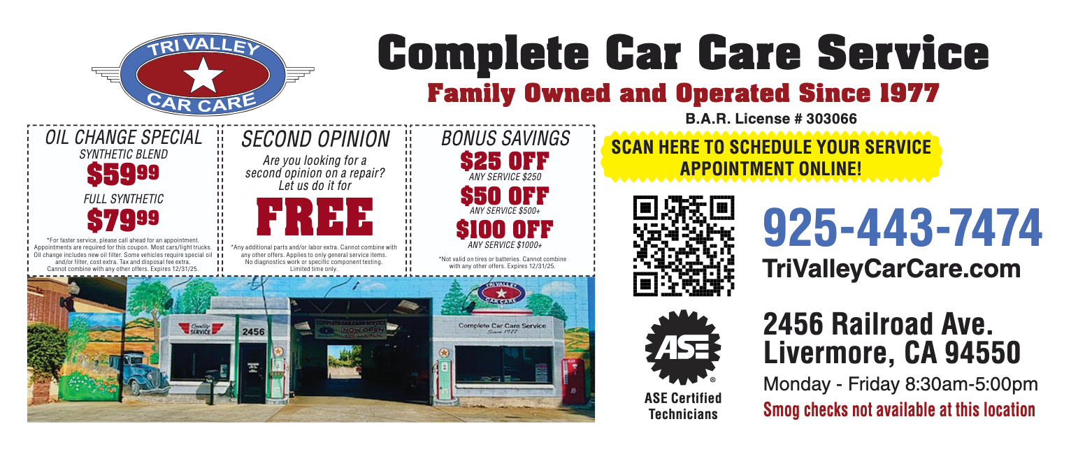 Coupon | Tri Valley Car Care