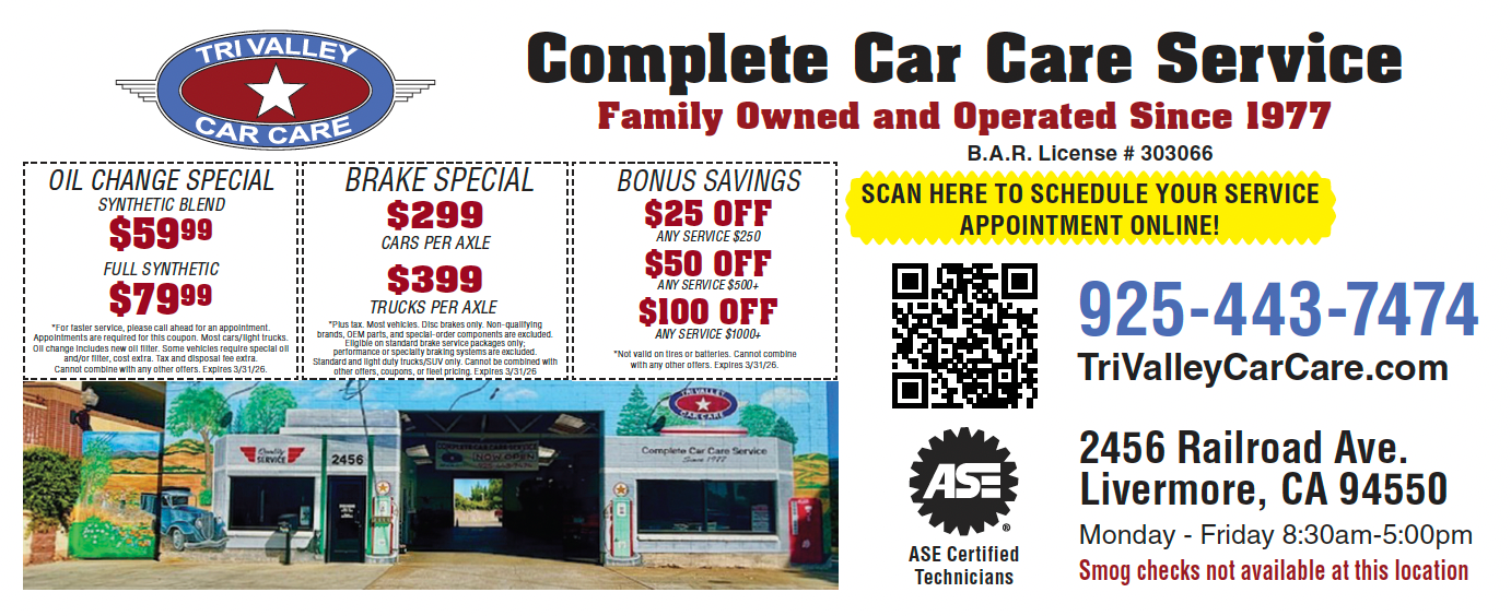 Coupon | Tri Valley Car Care