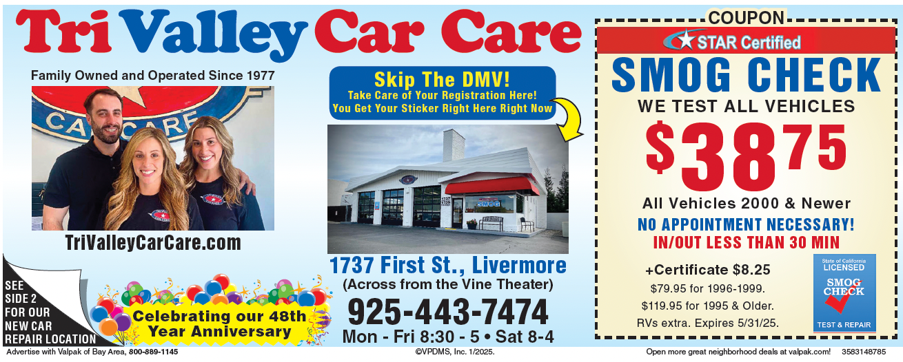 Coupon | Tri Valley Car Care