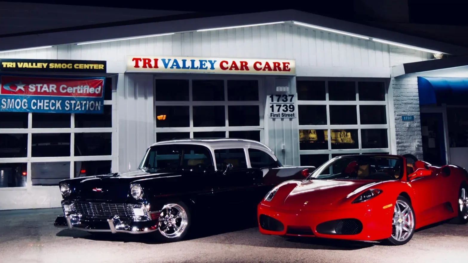 Luxury Cars Parked Outside | Tri Valley Car Care