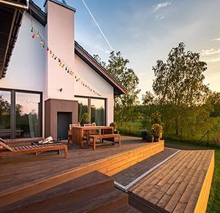 Modern House with Deck — Deck Painting in Cairns, QLD