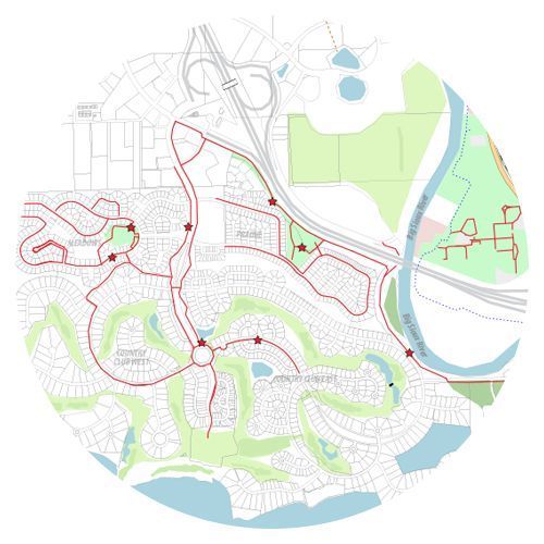 Dakota Dunes Trail Map