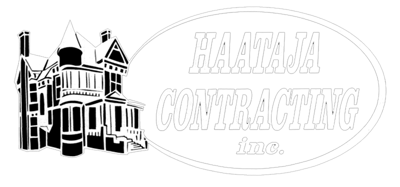 Logo featuring a house silhouette and text for Halsham Contracting Inc.