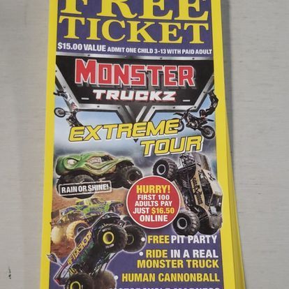 monster truck flyer