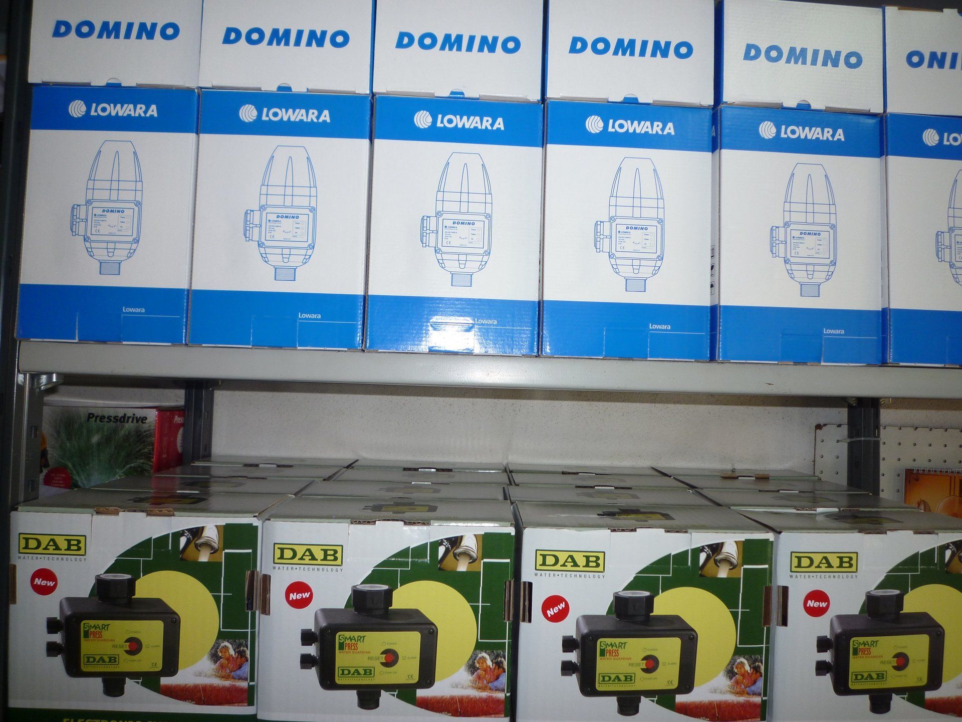 scatoli di pompe dab e domino