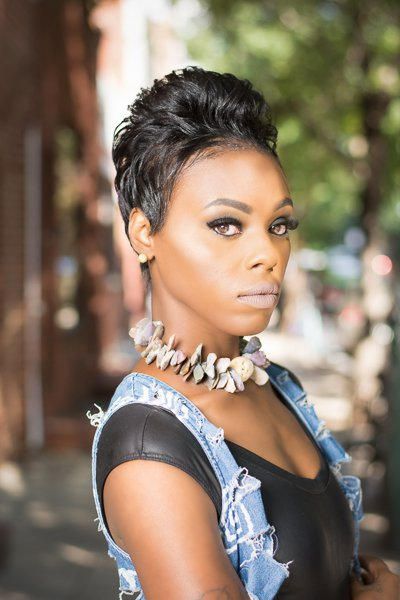 Side View Shot Of Girl With Boy Cut — Philadelphia, PA — Admirations Hair Itiz