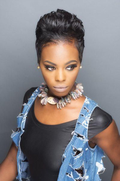 Girl With Boy Cut Wearing Necklace — Philadelphia, PA — Admirations Hair Itiz