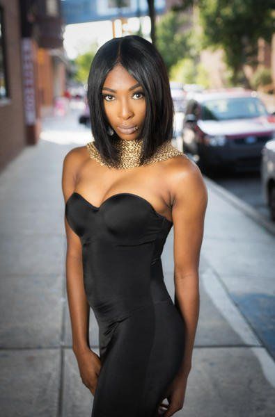 Slim Girl With Black Dress — Philadelphia, PA — Admirations Hair Itiz