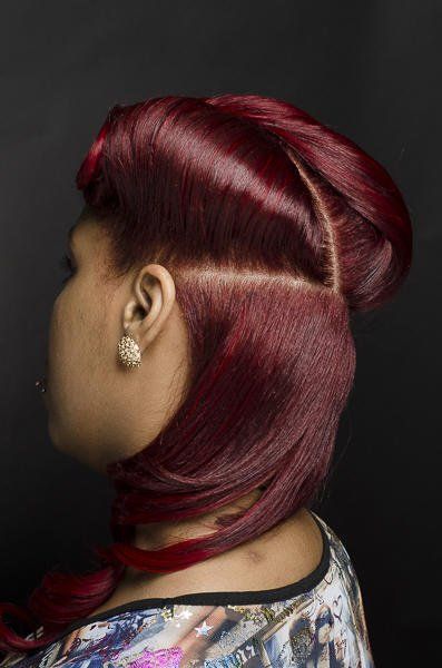 Girl With Maroon Hair — Philadelphia, PA — Admirations Hair Itiz