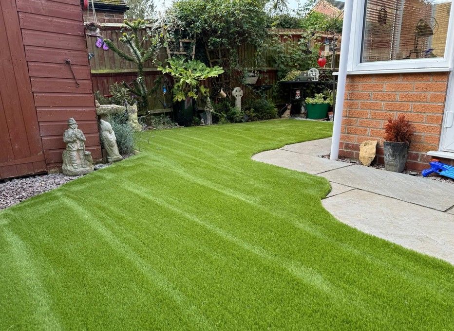 New fake grass lawn in Ailsworth
