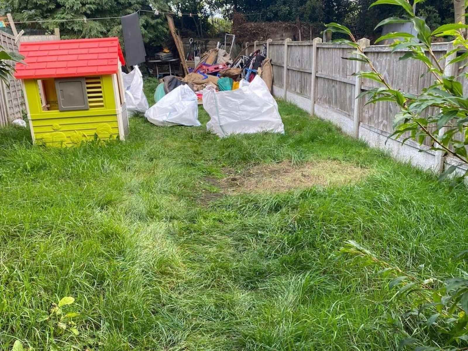 Bespoke Artificial Grass Peterborough before the artificial lawn installation process began