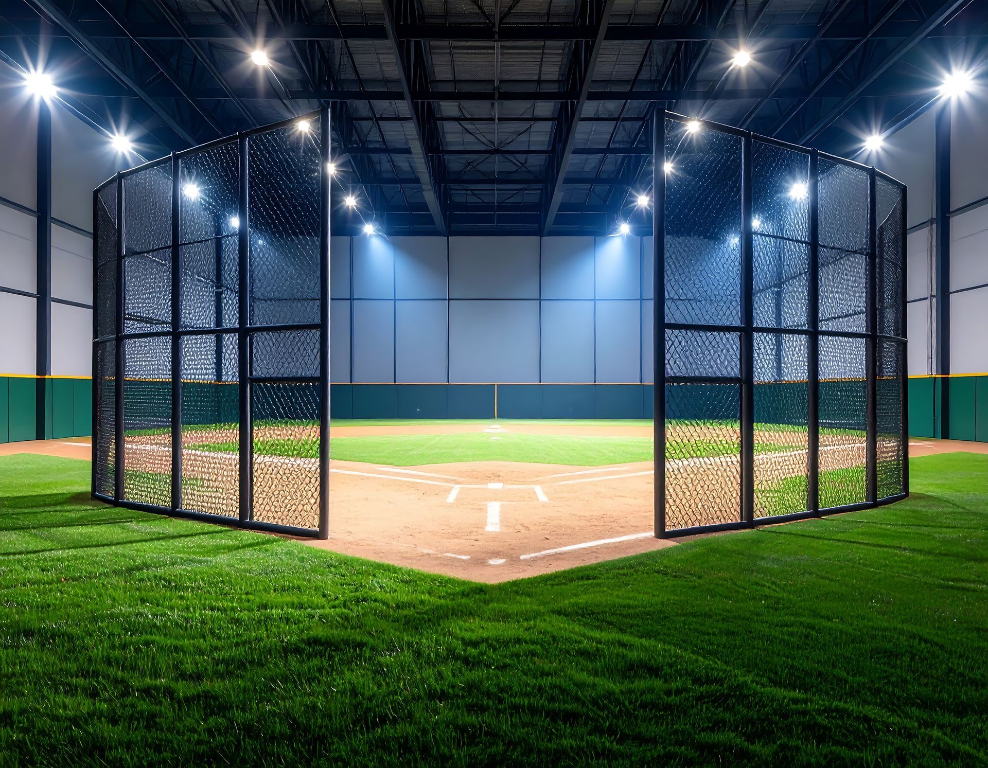 Indoor Baseball Facilities in Texas: Turf & Netting Solutions