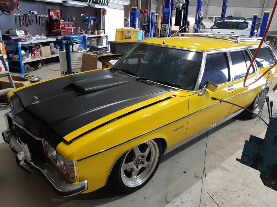 Yellow Car For Inspection — Wyong, NSW — Kanwal Muffler Mechanical & Towbars