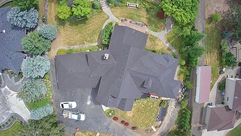 Beautiful arial view of the IKO Cambridge product.