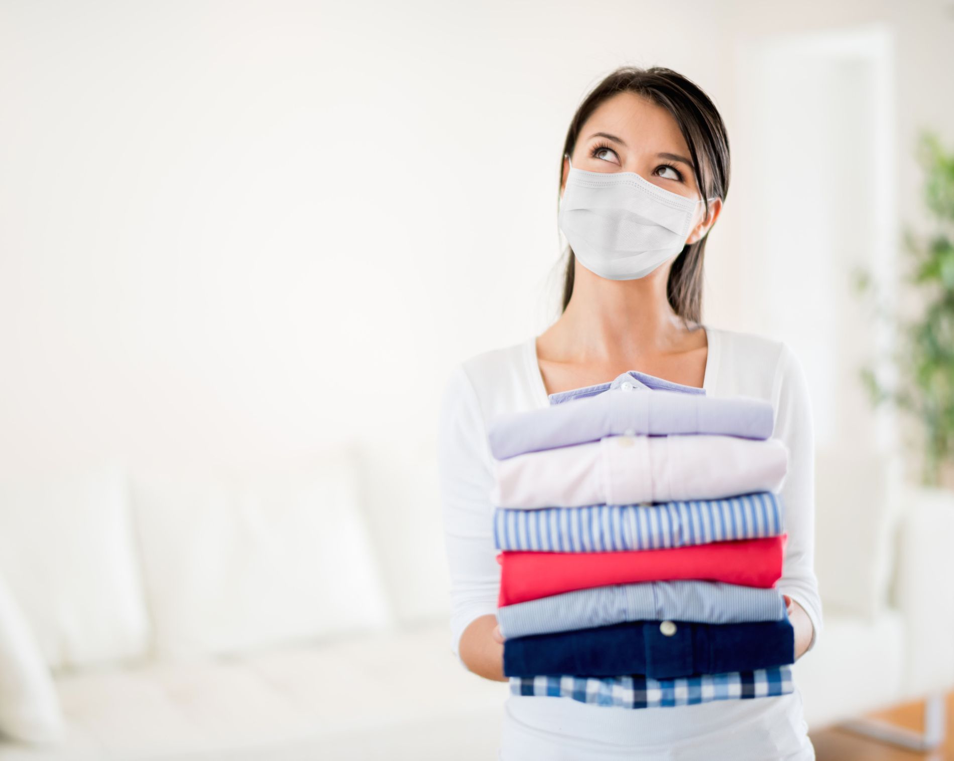 Consegna di biancheria pulita a domicilio