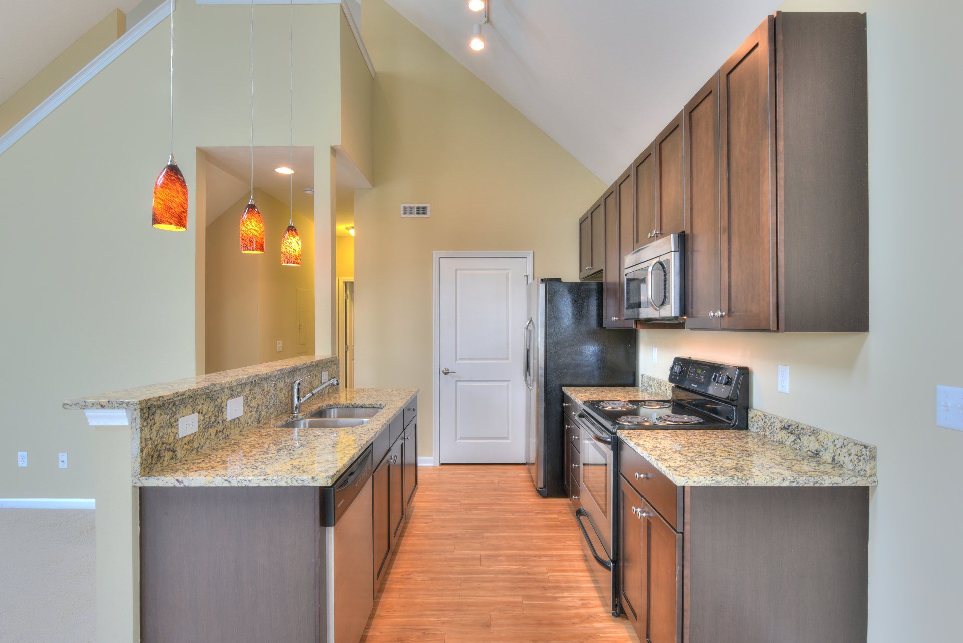 Concord Square Kitchen Photo With Hallway