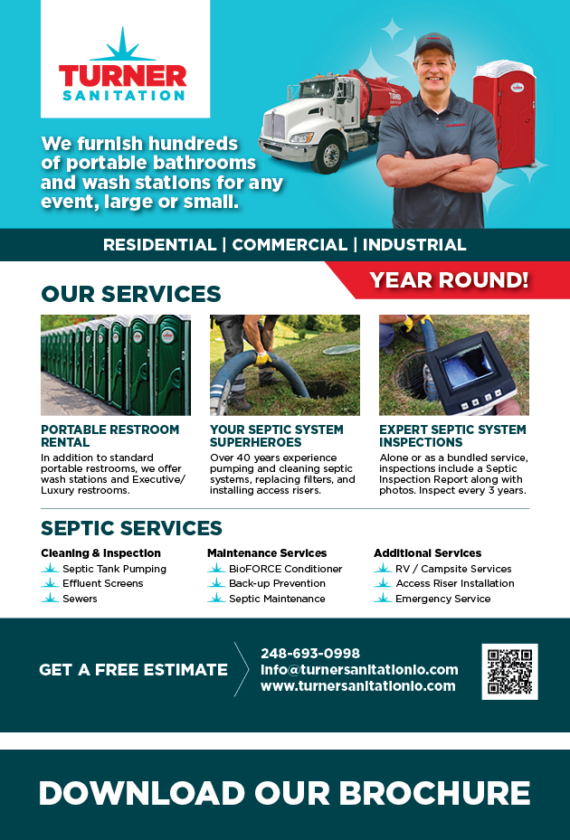 Brochure Front Page | Lake Orion, MI | Turner Sanitation