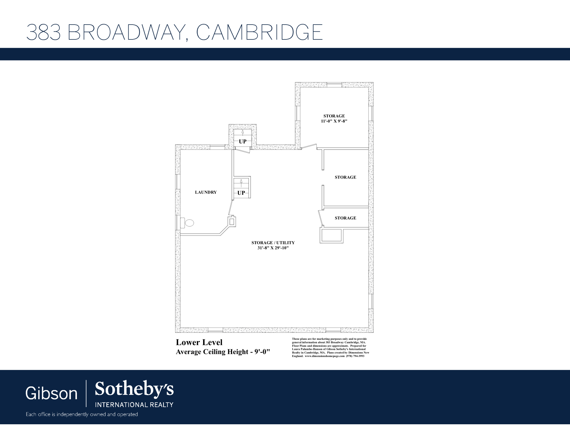 383 Broadway lower level floor plan