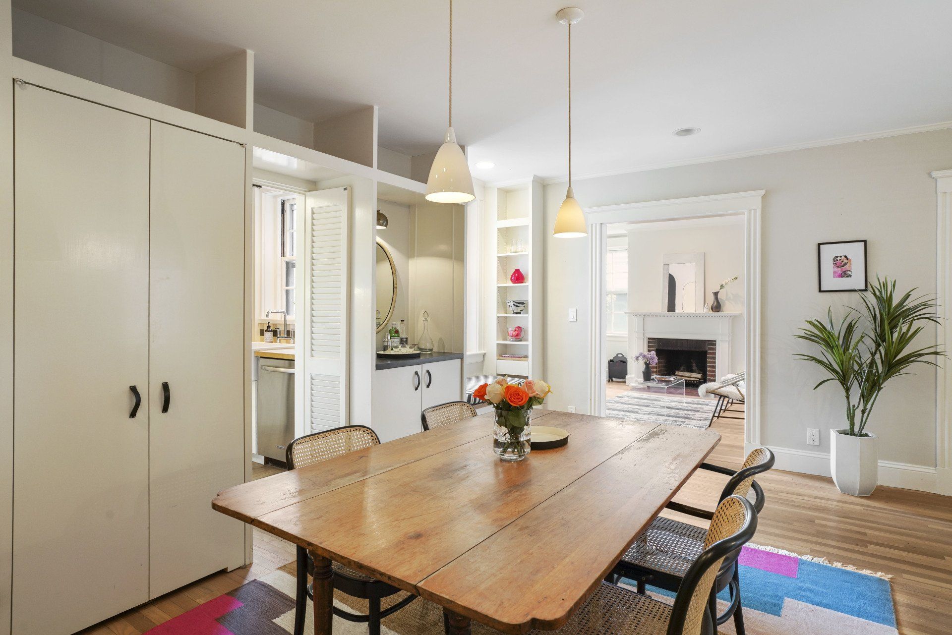 43 Linnaean Street, #22A  dining and living room