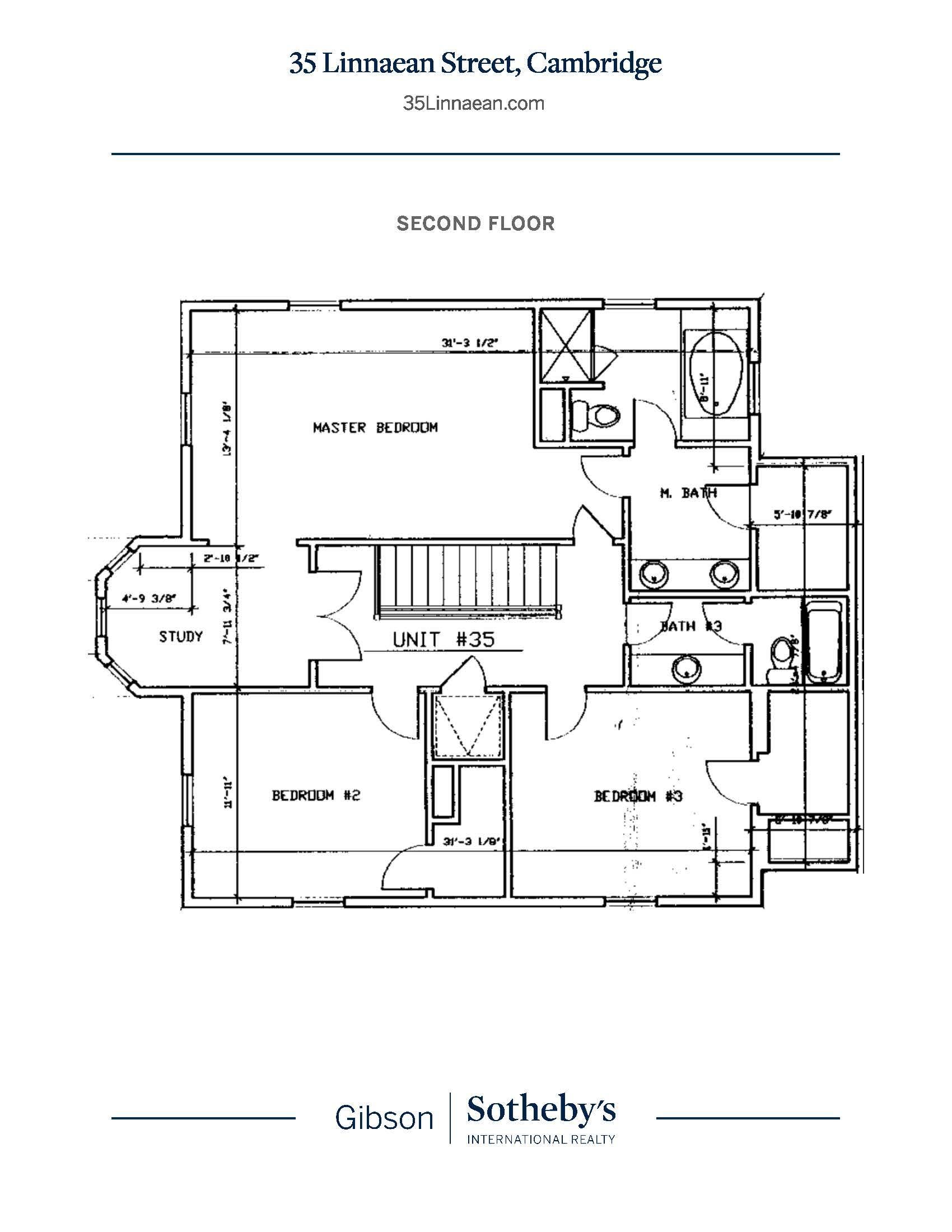 35 Linnaean floor plan 2nd floor