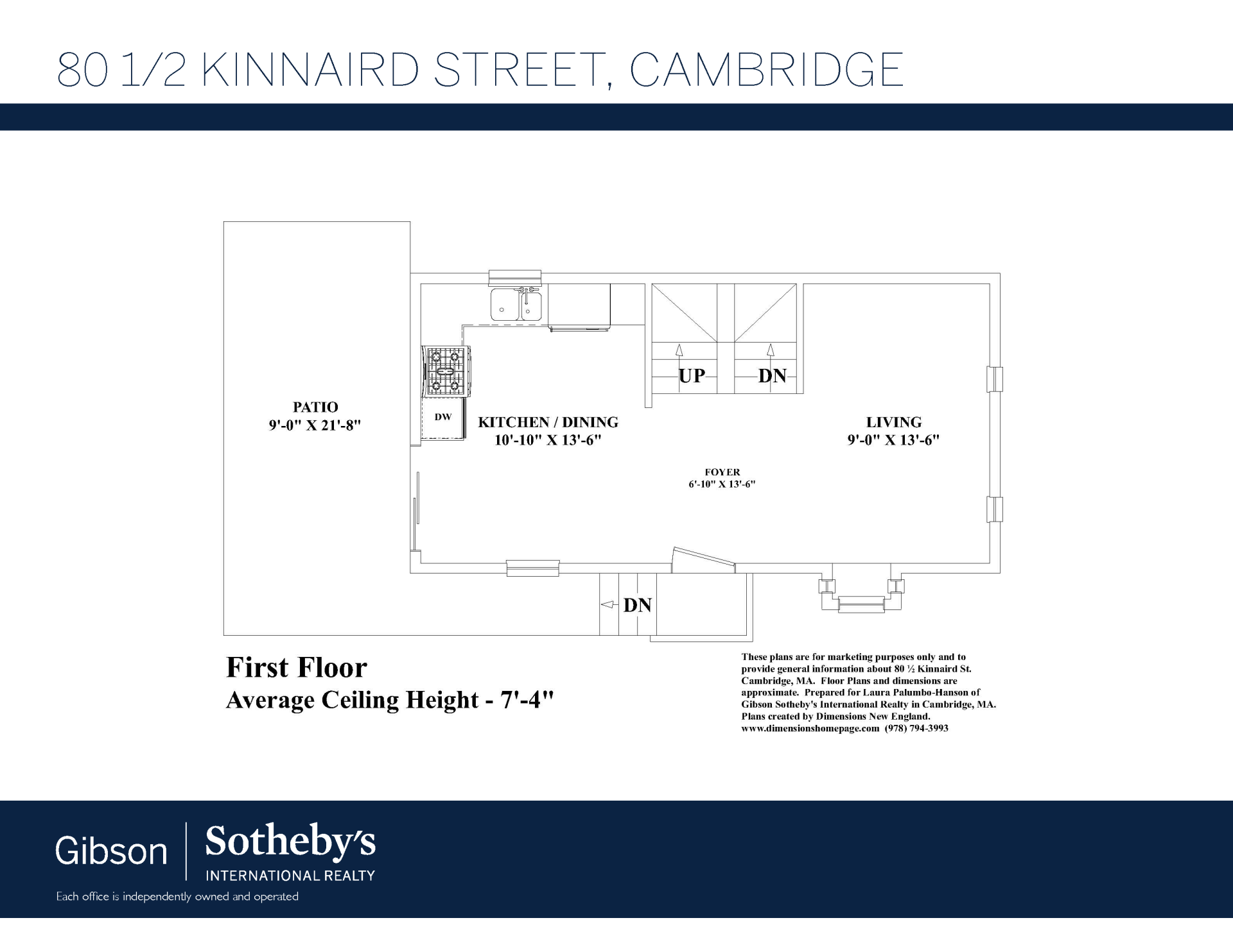 80 ½ Kinnaird St 1st floor plan