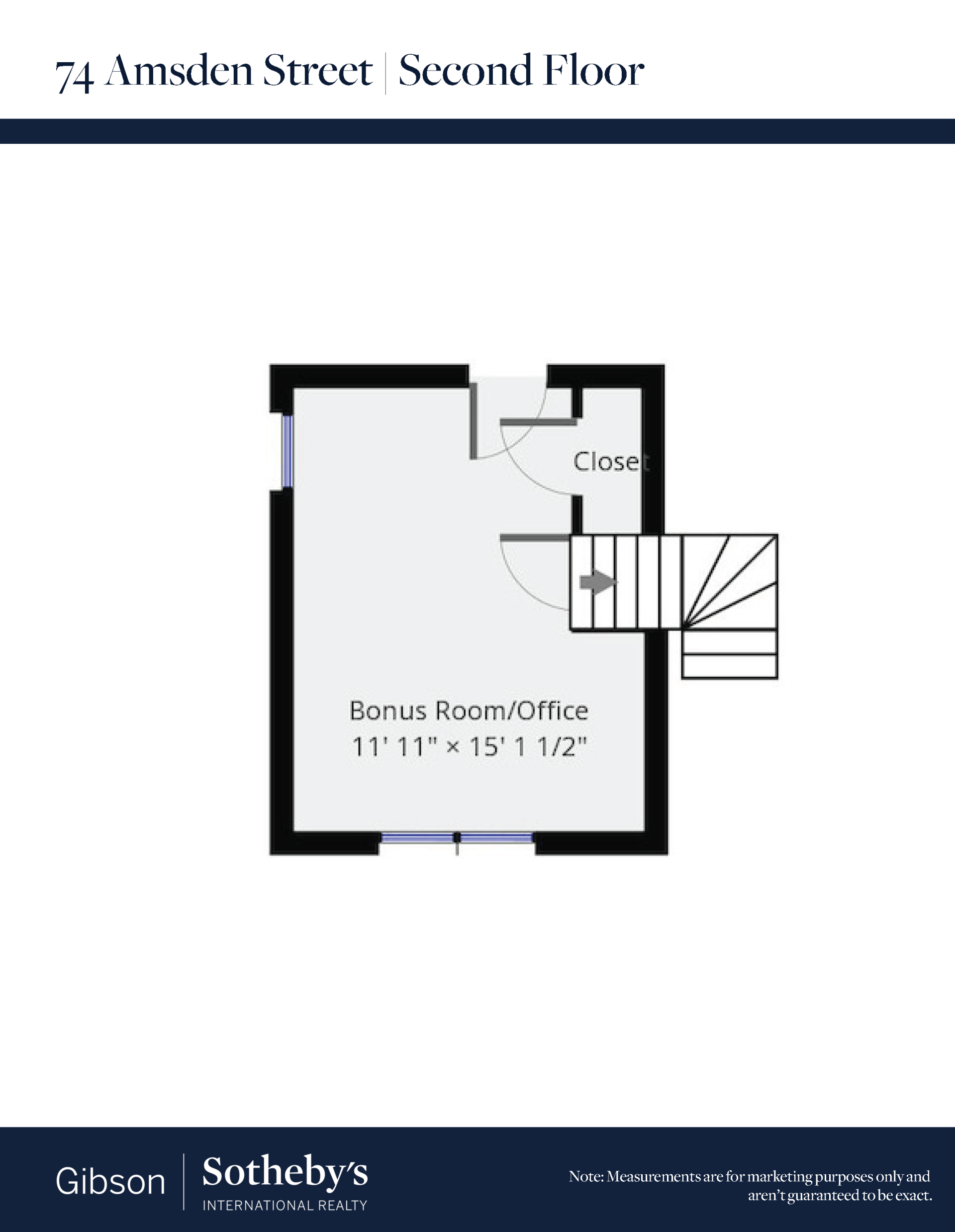 74 Amsden St floor plan - bonus room
