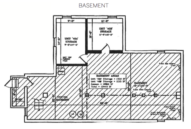 42A Newbury St basement floor plan