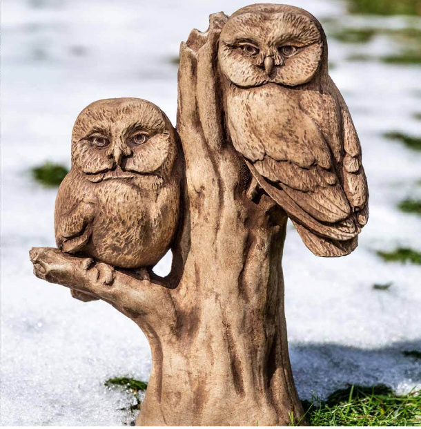 Lawn Owls — Stone Night Watch Owl Statue - in Hanover, PA