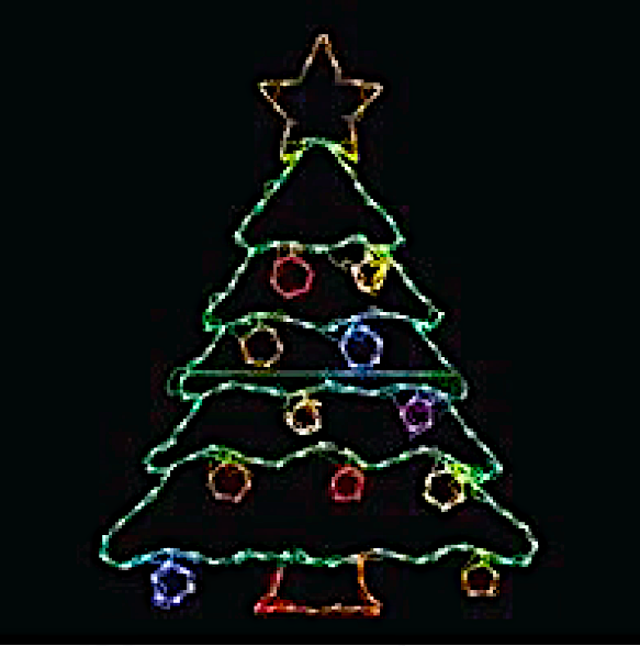 LED 2D Wire Frame Christmas Tree - Hanover, PA