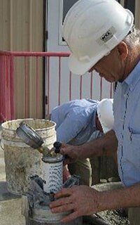 Air content testing — concrete testing services in Hanover, PA