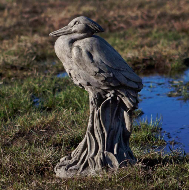 Lawn Egret — Stone Egret Statue  in Hanover, PA