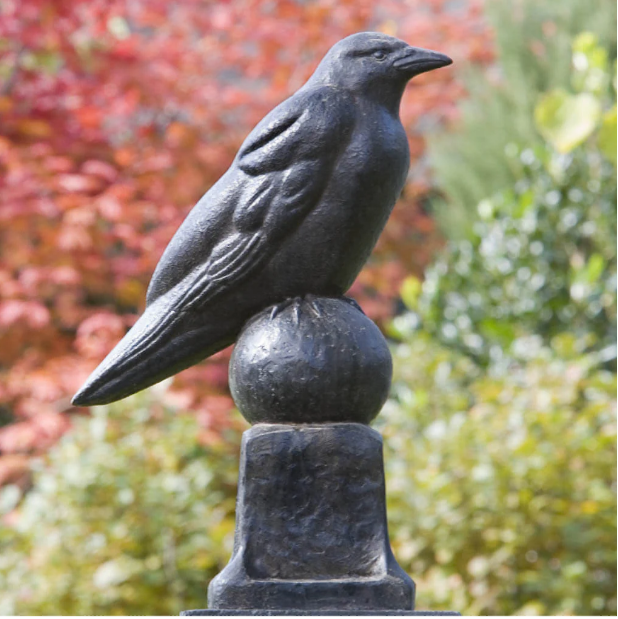 Lawn Bird — Stone Raven Statue - in Hanover, PA