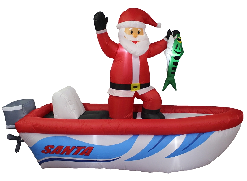 Santa Boat Inflatable - Hanover, PA