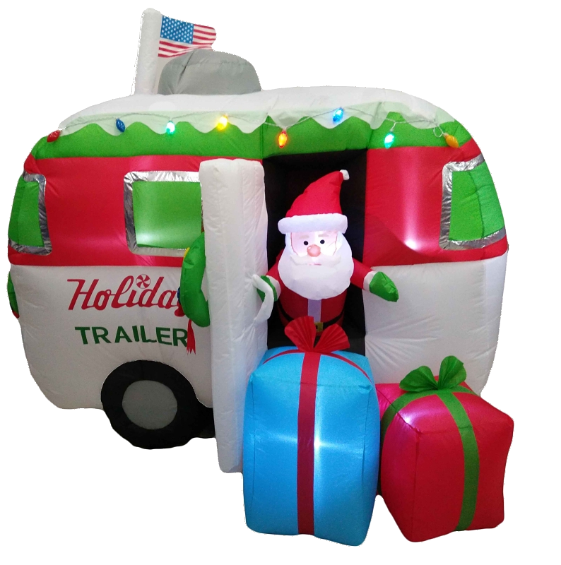 Holiday Trailer with Santa inflatable - Hanover, PA