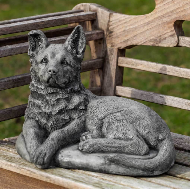 Lawn Sheperd Pup — Stone Pup Statue - in Hanover, PA