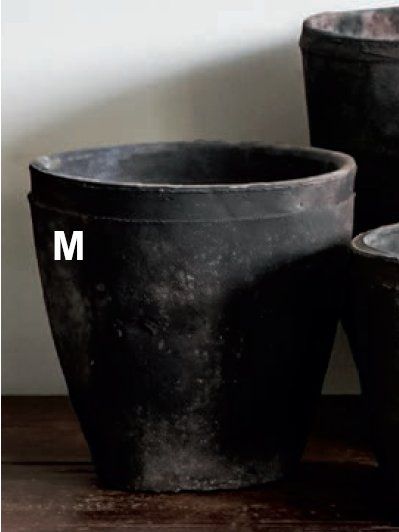Plant Pot Indoor — Medium Farmer's Pot Black in Hanover, PA