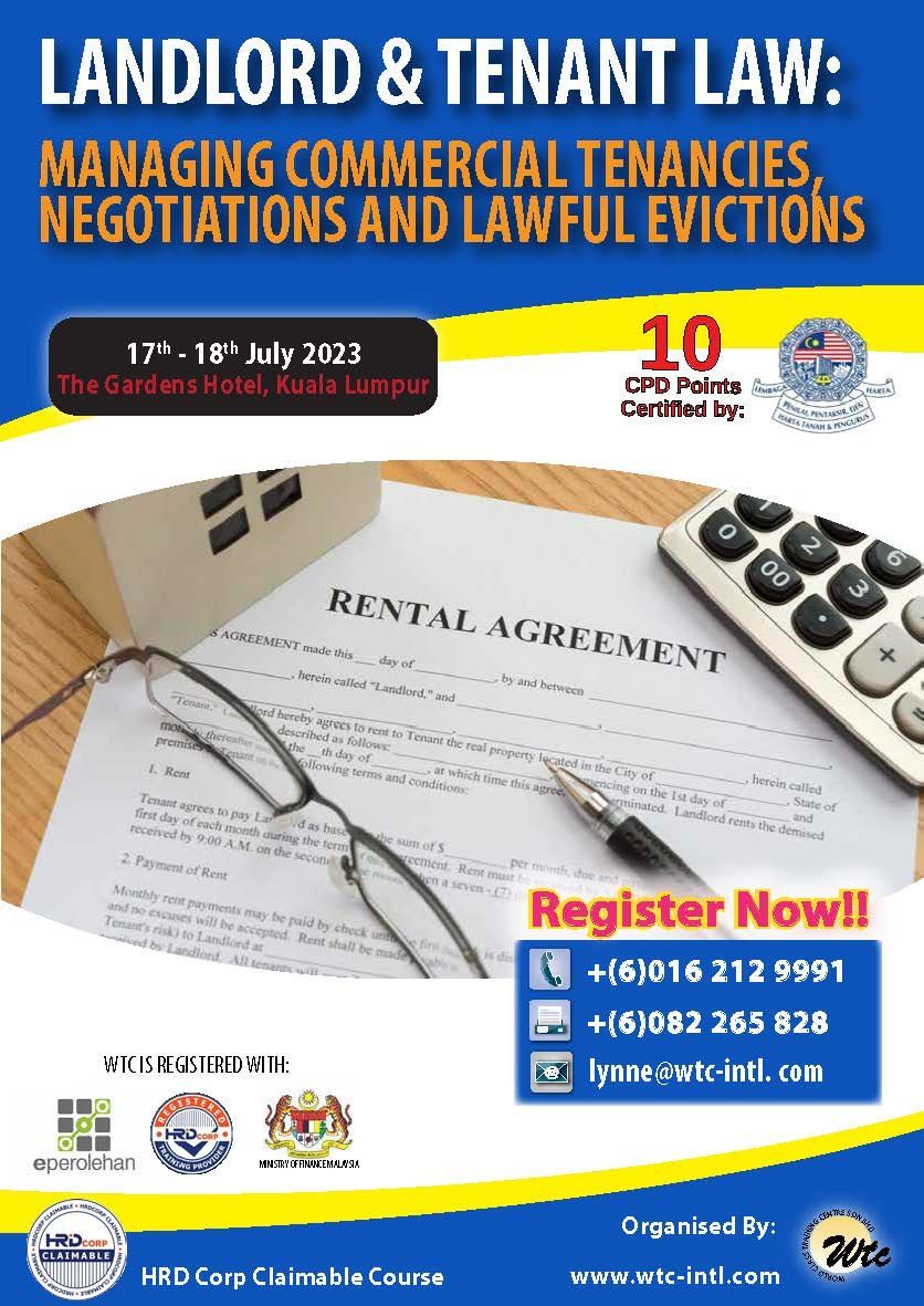 Landlord & Tenant Law Managing Commercial Tenancies, Negotiations and