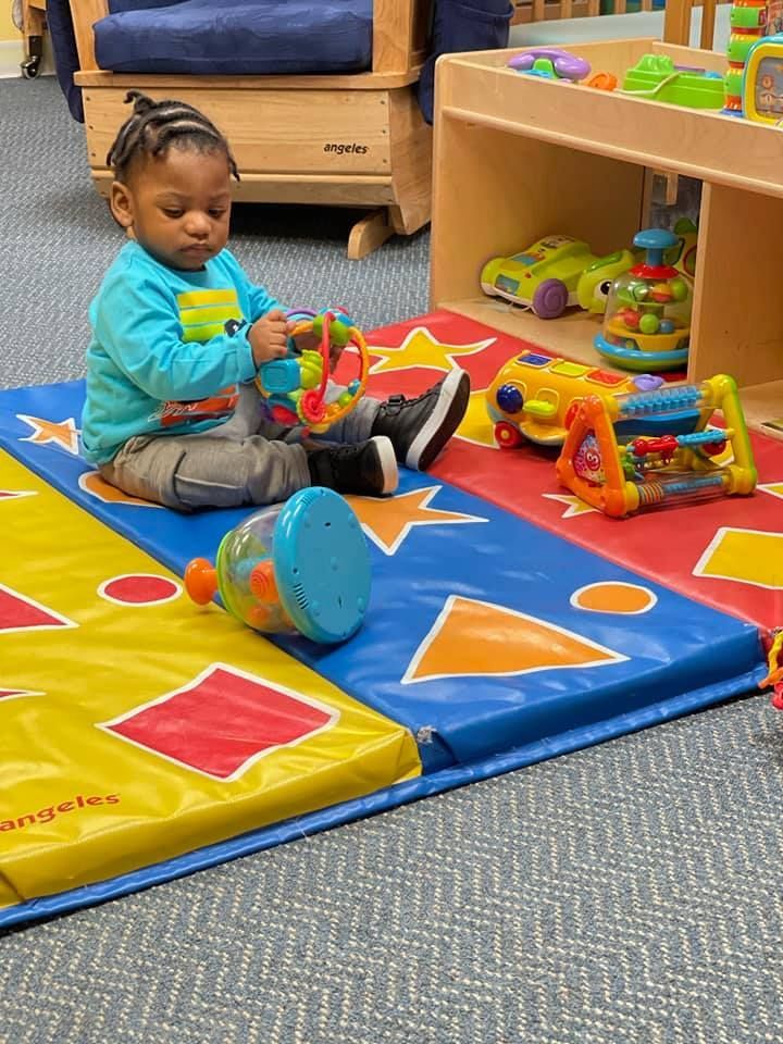 little boy on the playing room