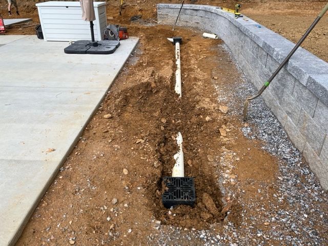 Drainage job picture for Leonards landscaping Corp.