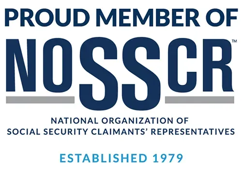 The logo for the national organization of social security claimants ' representatives.