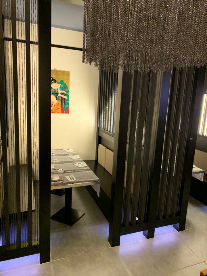 saletta privata in un ristorante giapponese