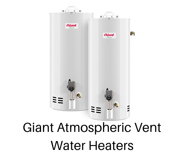 Giant Atmospheric Vent Water Heaters