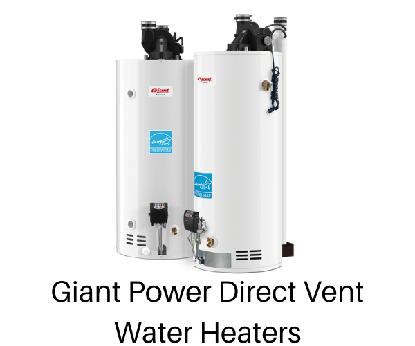 Giant Power Direct Vent Gas Water Heaters