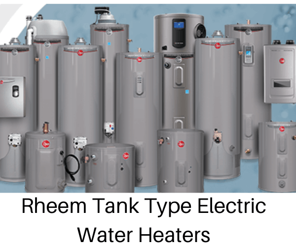 Rheem Residential Tank Type Electric Water Heaters