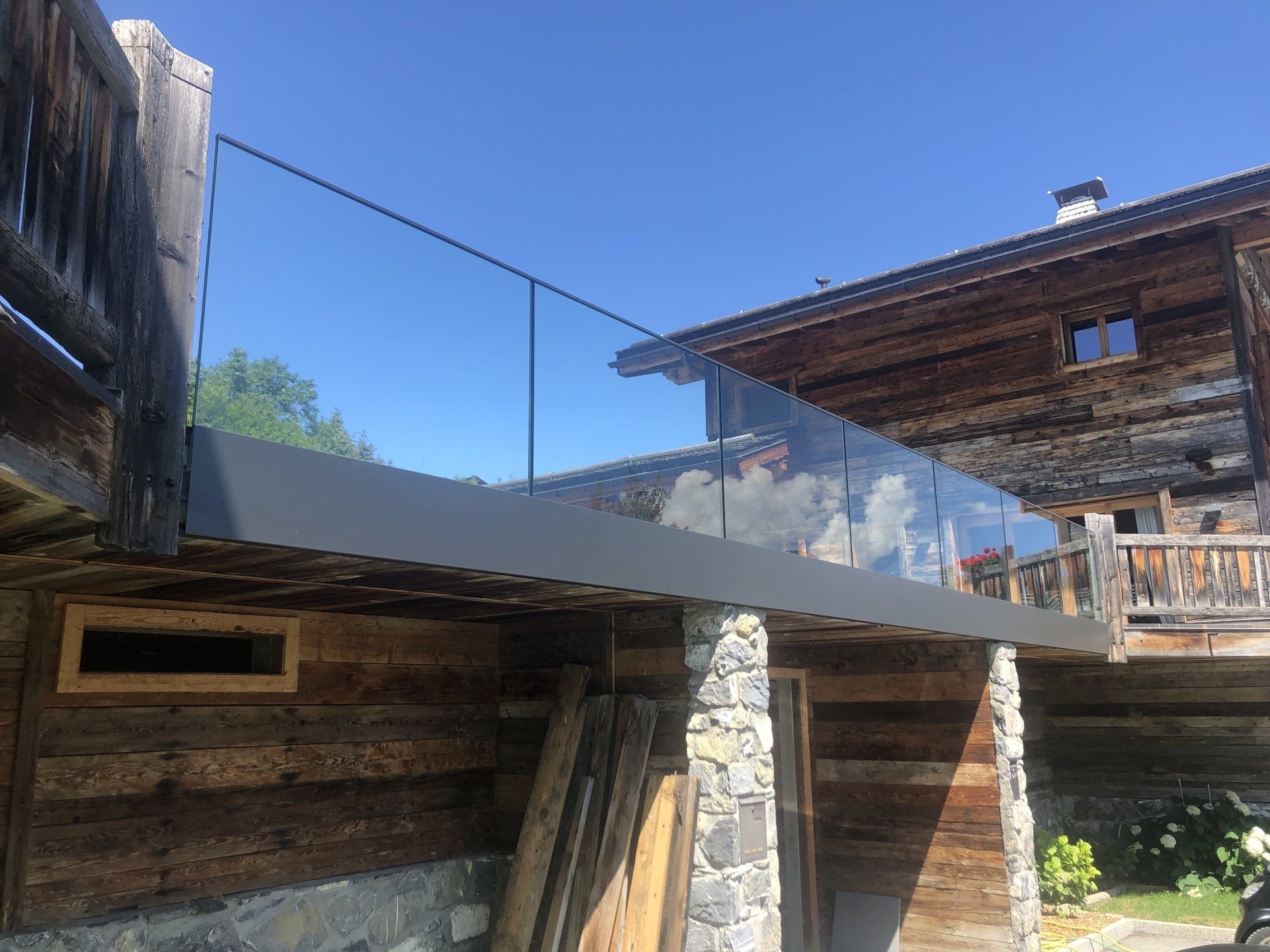Construction balustrades tout-verre Zanoni 1