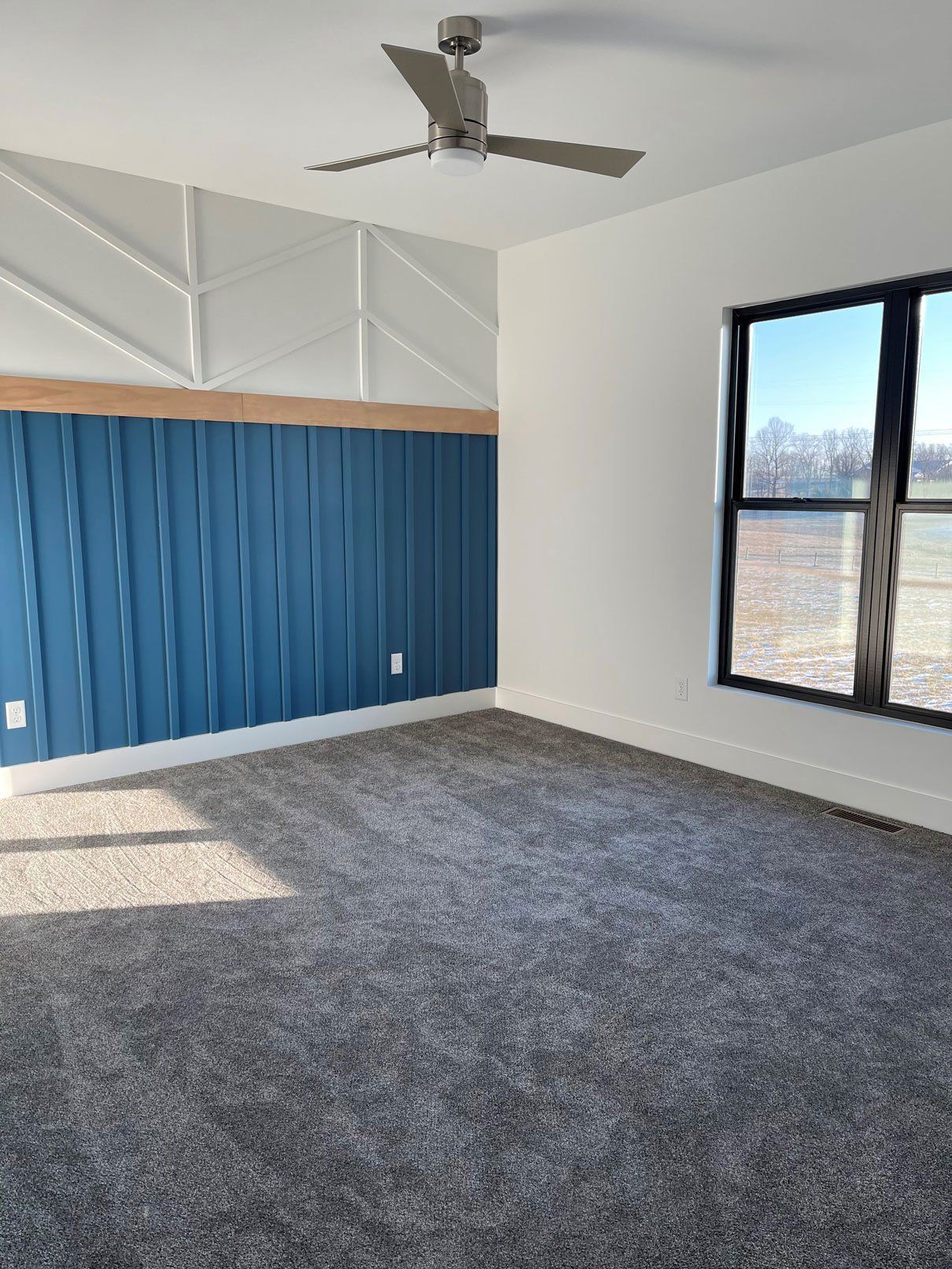 White And Blue Interior Painting — Lexington, KY — Hardin Painting Company